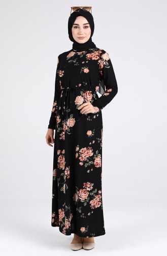 Robe Hijab Noir 1013-01