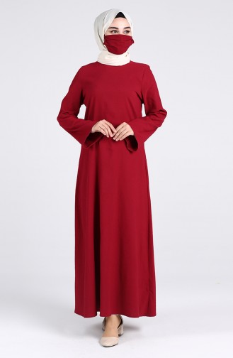 فستان أحمر كلاريت 1411-09