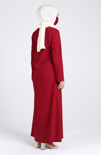 فستان أحمر كلاريت 1411-09