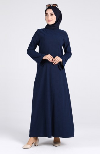 فستان أزرق كحلي 1412-04