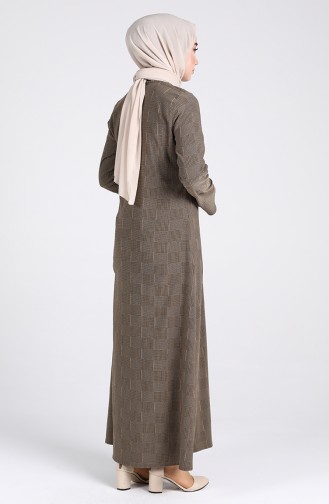 Grün Hijab Kleider 1412-07