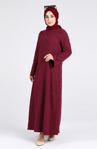 Claret red İslamitische Jurk 1413-03