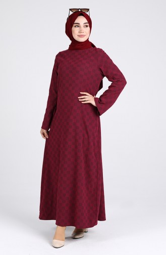 فستان أحمر كلاريت 1413-03