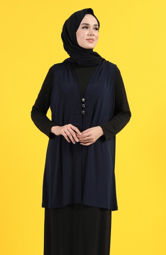 Navy Blue Gilet 4464-02