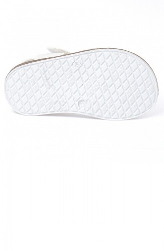 White Kid s Slippers & Sandals 19YAYSİR0000002_A