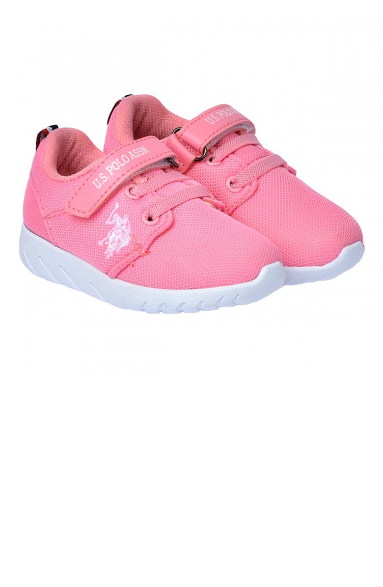 Us Polo Assn Honey Gunluk Kizerkek Cocuk Spor Ayakkabi Pembe Sefamerve