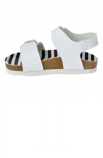 White Kid s Slippers & Sandals 20YSANVIC000007_A