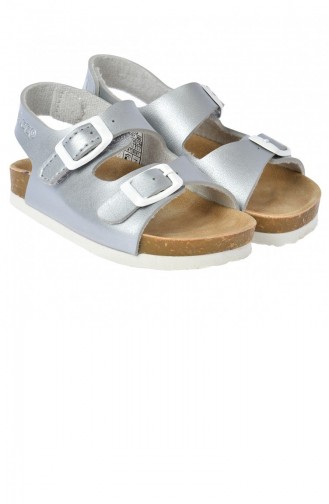 Silver Gray Kid s Slippers & Sandals 20YSANVIC000003_Gu
