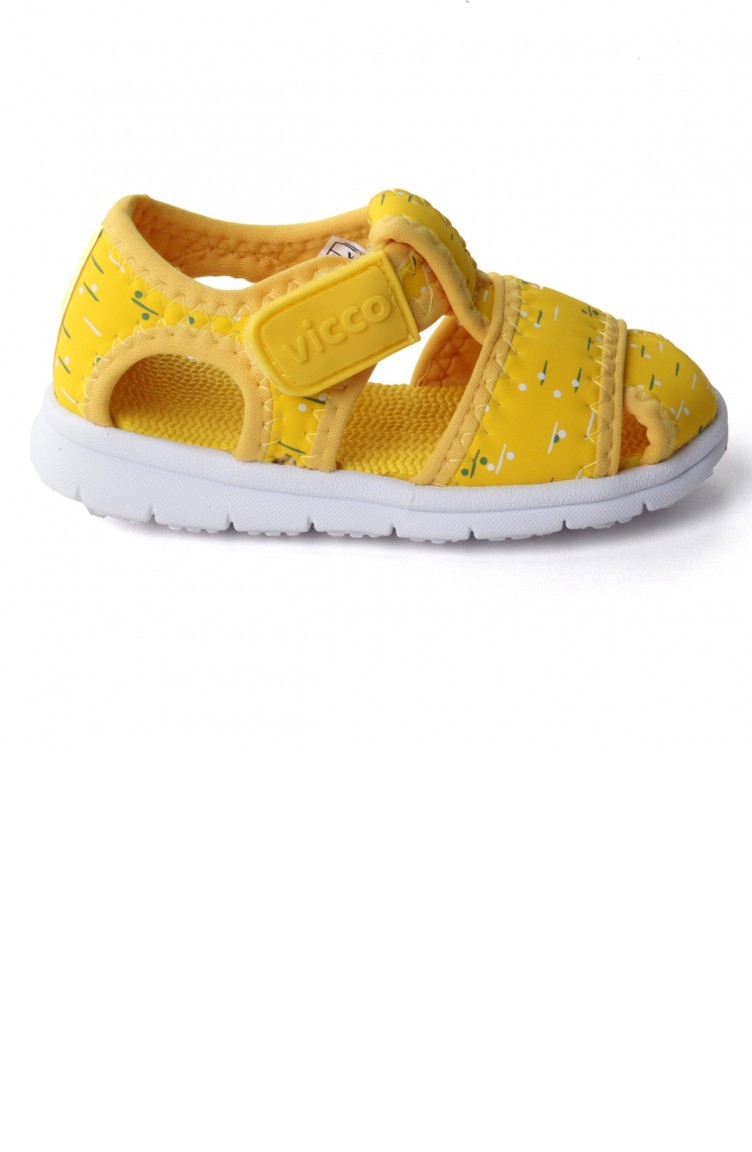 Vicco 33220y306 Bumba Phylon Kizerkek Cocuk Spor Sandalet Sari Sefamerve