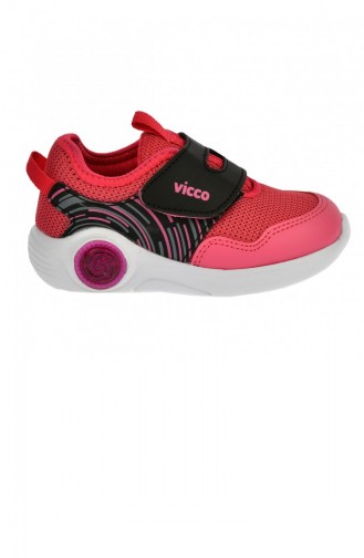 Vicco 34620Y213 Günlük Cırtlı Kızerkek Çocuk Spor Ayakkabı Fuşya