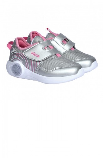Silver Gray Children`s Shoes 20YSPORVIC00004_Gu