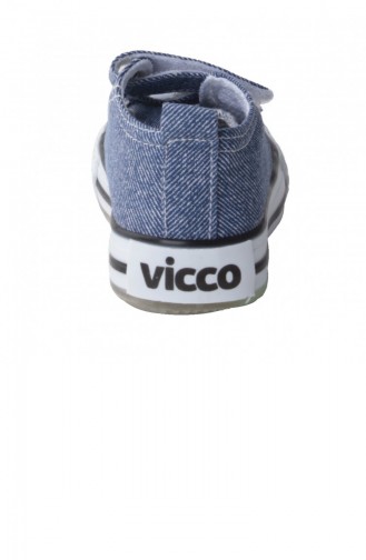 Vicco 92520Y150 Günlük Işıklı Kızerkek Çocuk Keten Ayakkabı Mavi