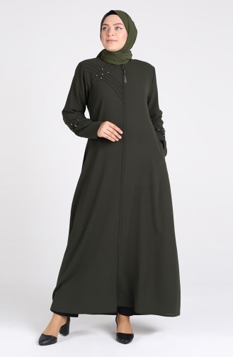 Khaki Abaya 0108-03