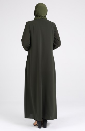 Khaki Abaya 0108-03