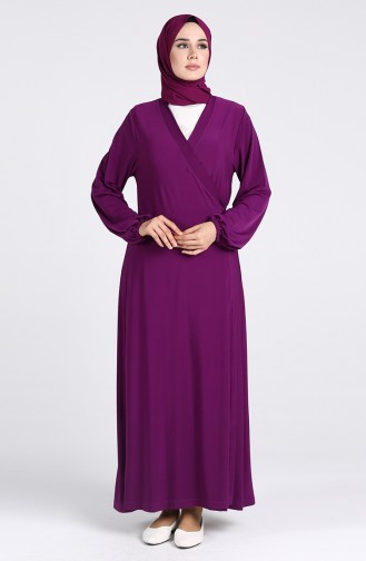 Plain Sandy Prayer Dress 0050-02 Purple 0050-02