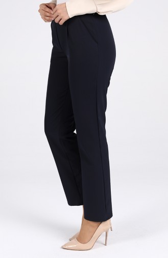 Pleated Pants 4271apnt-01 Dark Navy Blue 4271APNT-01