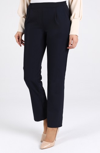 Pleated Pants 4271apnt-01 Dark Navy Blue 4271APNT-01