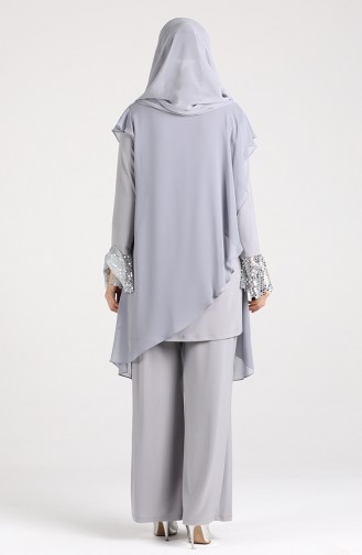 Flywheel Sleeves Tunic Trousers Double Sui 2009-01 Gray 2009-01