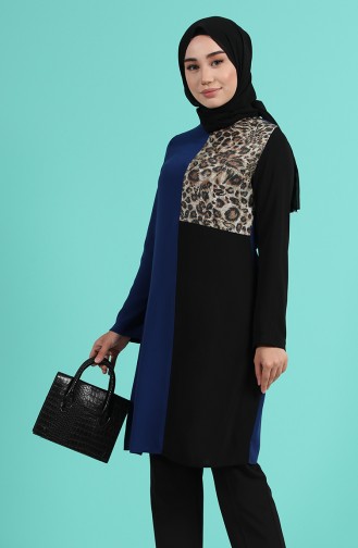 Leopar Garnili Tunik 4661-02 Saks