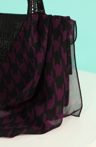 Dark Plum Foulard 61613-01