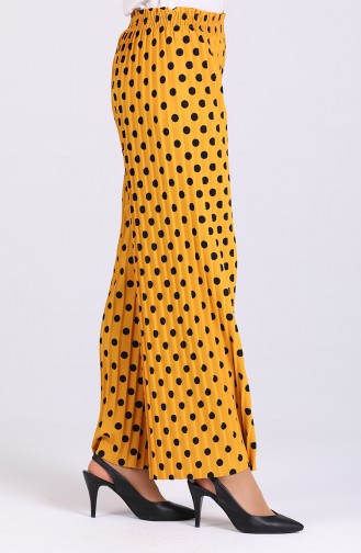 Patterned Pleated Pants 2004-01 Mustard 2004-01
