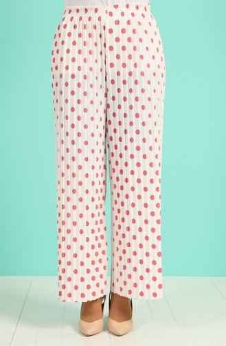 Polka Dot Pleated Trousers 2004-03 Ecru 2004-03