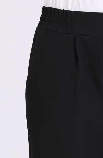 Button Detailed Pocket Trousers 3164-01 Black 3164-01