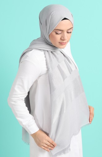 Light Gray Shawl 13189-16