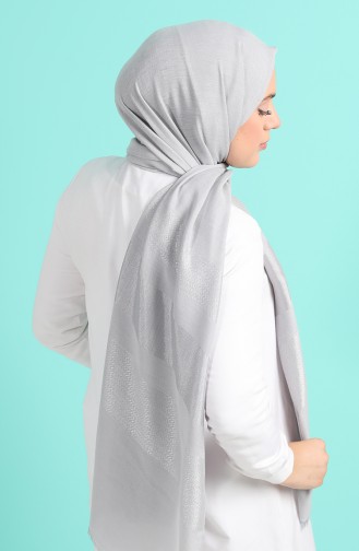 Light Gray Shawl 13189-16