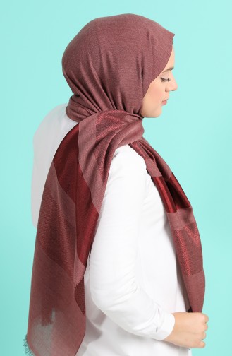 Light Claret Red Shawl 13189-20