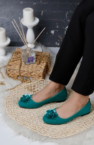 Sea Green House Shoes 0175-13