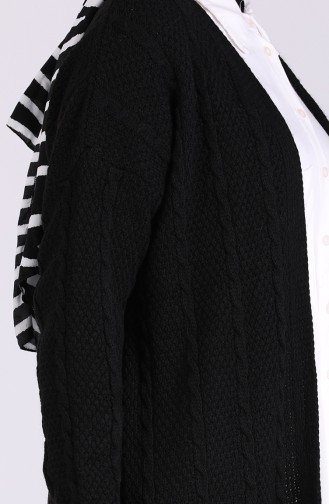 Schwarz Strickjacke 0609-01