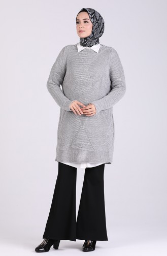 Grau Pullover 4238-04