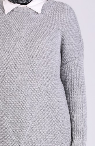 Grau Pullover 4238-04