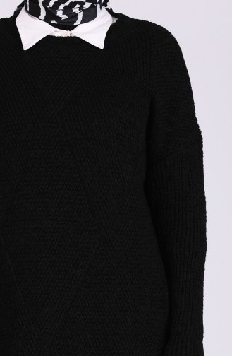 Schwarz Pullover 4238-06