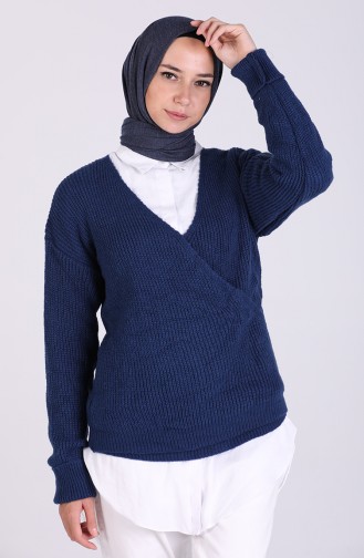 Dunkelblau Pullover 0600-03