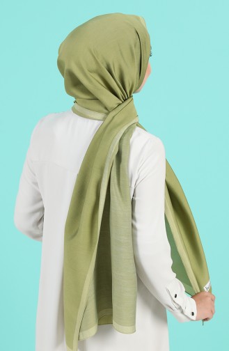 Light Khaki Green Sjaal 13190-11