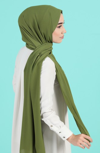 شال أخضر زيتي 3753-10