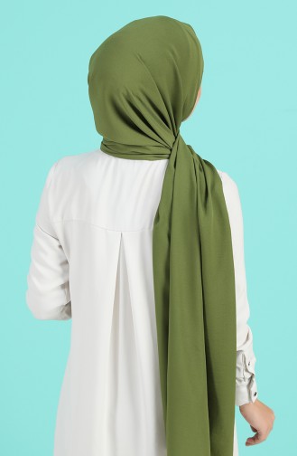 شال أخضر زيتي 3753-10