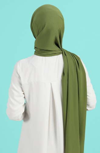 شال أخضر زيتي 3753-10