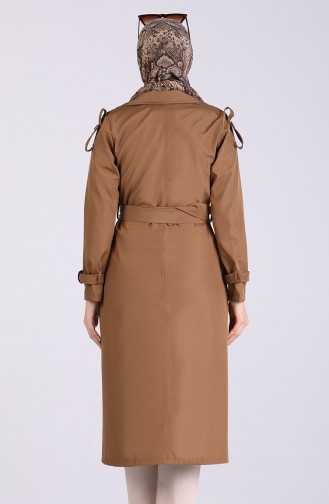 Kemerli Trençkot 5069-04 Taba