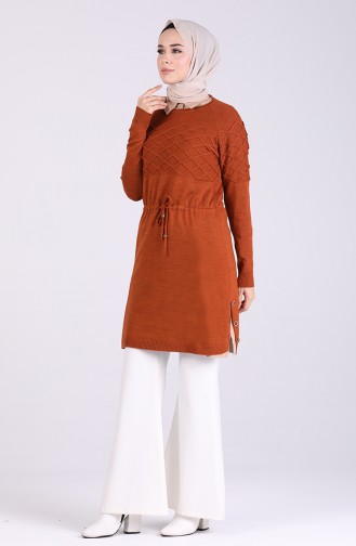 Triko Tunik 7575-02 Taba