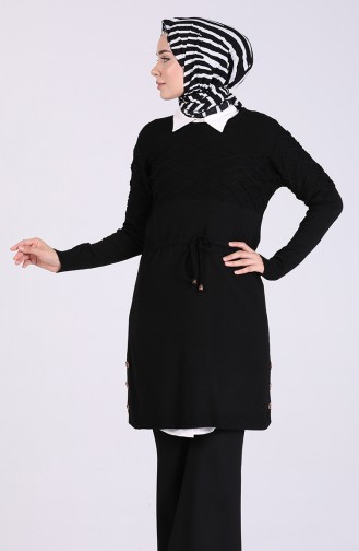 Triko Tunik 7575-03 Siyah