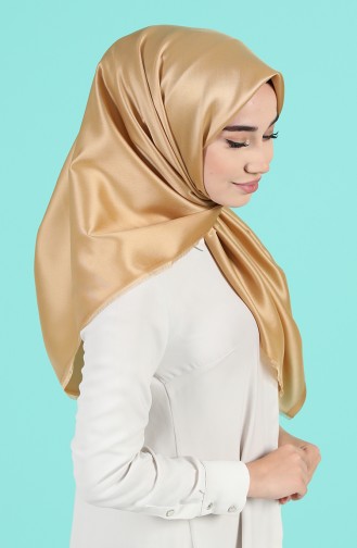 Düz Tafta Eşarp 13186-08 Gold