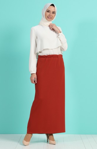 Brick Red Skirt 5059-17