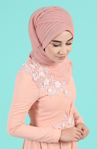 Beige-Rose Praktischer Turban 1143-07