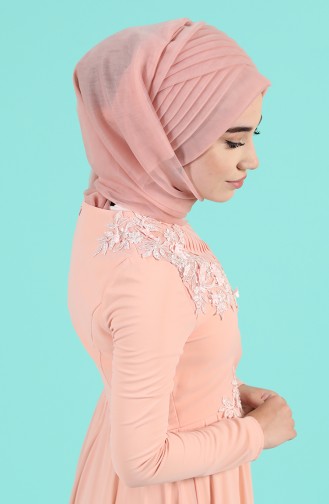 Beige-Rose Praktischer Turban 1143-07