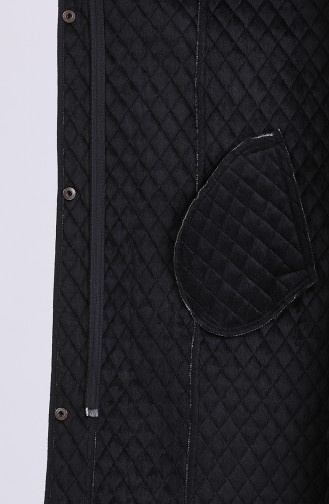 Plus Size quilted Coat 1021-01 Black 1021-01