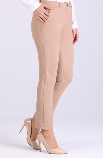 Classic Straight Paca Trousers with Pockets 3322pnt-05 Milk Coffee 3322PNT-05