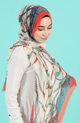 Orange Shawl 25500-07